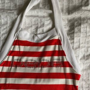 NWT Bebe halter tie tank
